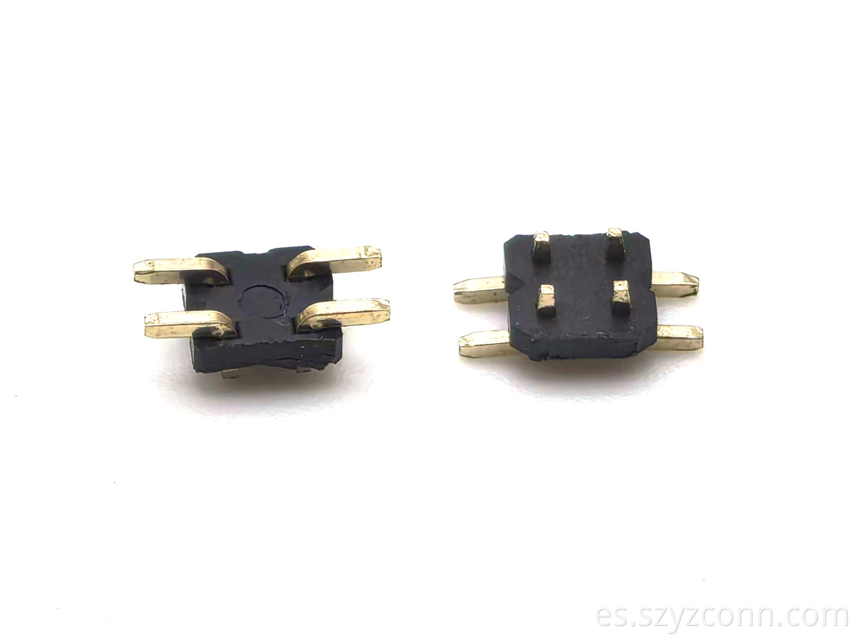 fila dual SMT H1.0mm SQ0.64mm 2*2P del conector del jefe del Pin de la echada de 2.54m m 2.54mm Pitch Pin header Connector Dual Row SMT H1.0mm SQ0.64mm 2*2P